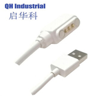 마그네틱 충전 케이블 USB 7.62mm 4mm 2.84mm 3 핀 4 핀 7.62mm 마그네틱 충전 케이블 케이블 스마트 워치 충전기
