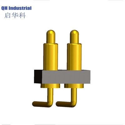 주문 고급 정밀 자석 포고 핀 오른쪽 각의 접촉 패드 남성 및 여성 착용 가능한 2Pin 포고 핀 충전기 커넥터 online manufacture