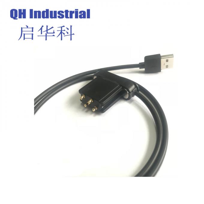  4Pin 6A 두 배 줄 LED 지구 LCD OLED Smat 가정 애플리케이션 장치 자석 USB 케이블 위탁 전원 연결 장치