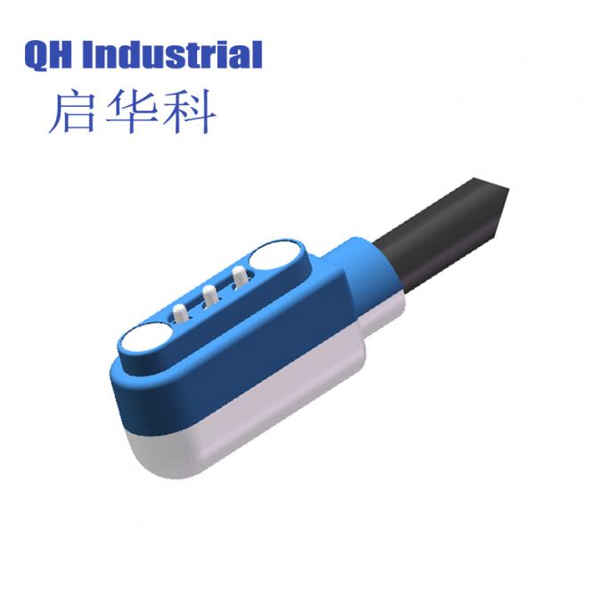3Pin Customized Magnetic Pogo Pin Argentina 2A Charger  Connector For Pcb Magnetic Breakaway Power Pogo Pin  