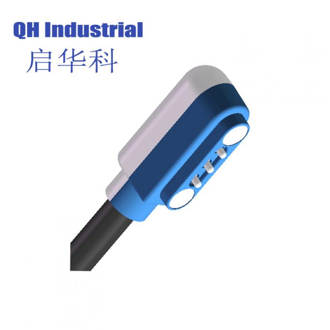 3Pin Customized Magnetic Pogo Pin Argentina 2A Charger  Connector For Pcb Magnetic Breakaway Power Pogo Pin  