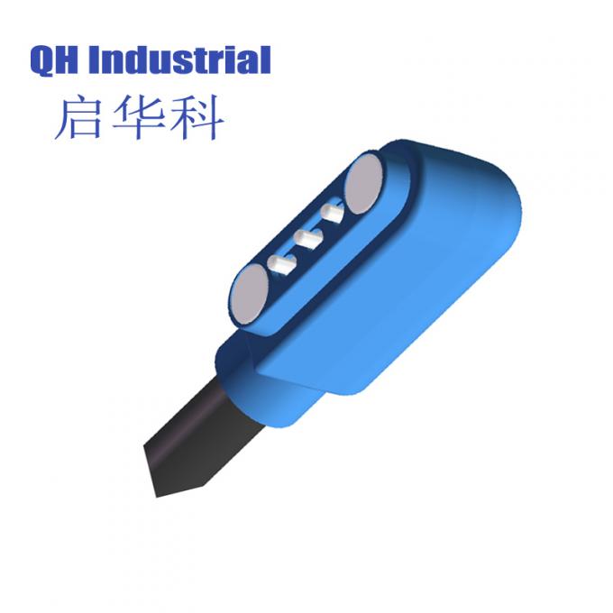 3Pin Austria Magnetic 2Pin Male And Female 1A Connector For Apple  4Pin Pogo Pin Magnetic Charger With Cable  