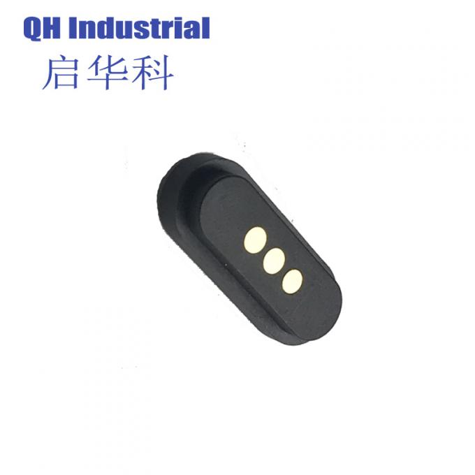3Pin Waterproof Battery Connector Magnetic Micro Singapore USB Connectors Waterproof Battery magnetic pogo pin