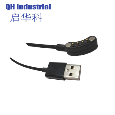 소매 공장 OEM 스마트 워치 자기 충전 케이블 4 핀 USB 빠른 충전 케이블 스마트 웨어러블에 맞습니다