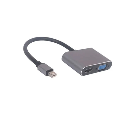 미니 디스플레이포트에서 HDMI 호환 VGA 어댑터 썬더볼트 2 컨버터 2 인 1 미니 Dp 케이블 Macbook Air 13 서피스 프로
