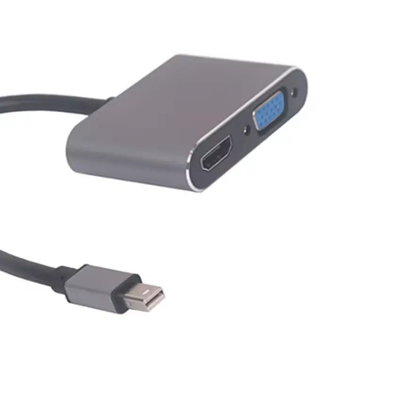 고품질 HDMI + VGA Mini DP 디스플레이 포트 어댑터 HDMI 비디오 케이블 1080 P PC 노트북 HDTV를 위한 남성 여성 변환기