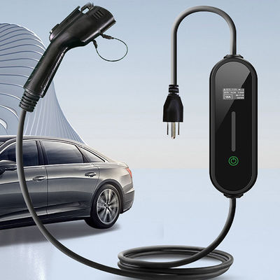전기 차량용 공장 직접 모바일 휴대용 EV 충전기 32A 7kw Ev 충전기 단相 전기 EV 자동차 LCD