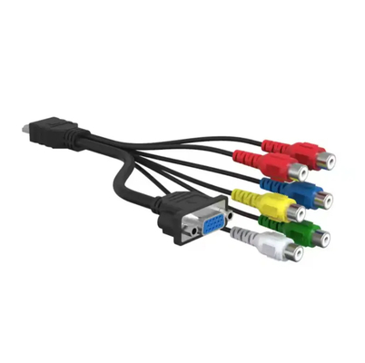 사용자 정의 길이 VGA DB 남성 케이블 디지털 6 RCA 아날로그 PC TV 비디오 케이블 AV 어댑터 HDTV PC 컴퓨터 DVD 디스플레이 케이블 변환기