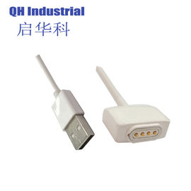 4핀 남아프리카공화국 소켓 커넥터 자석 포고 핀 USB 커넥터 자석 스프링 충전 커넥터